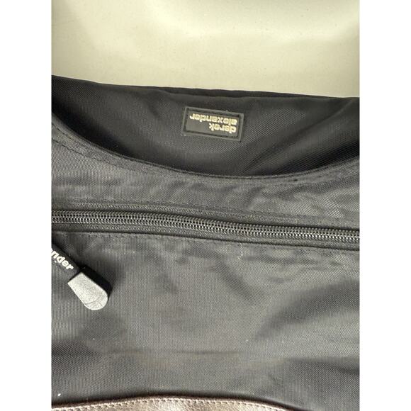 Derek Alexander Black Organizer Crossbody Travel Bag Multi Pockets - Picture 2 of 11